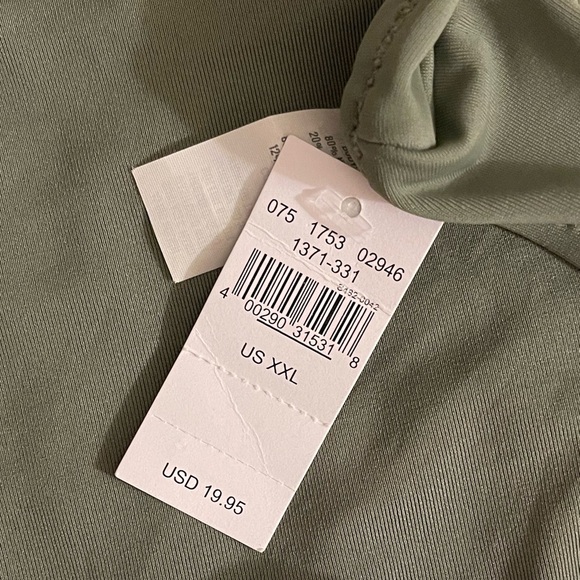 American Eagle The Classic Bikini Bottoms In Olive Fun Size XL NWT - Picture 6 of 8